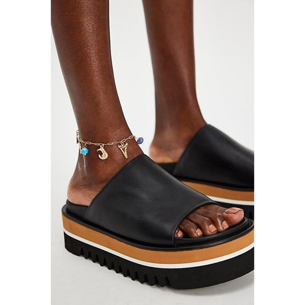 NEW Paloma Barcelo Highest Standards Flatform Sandal Size 40 9.5 Black Platform